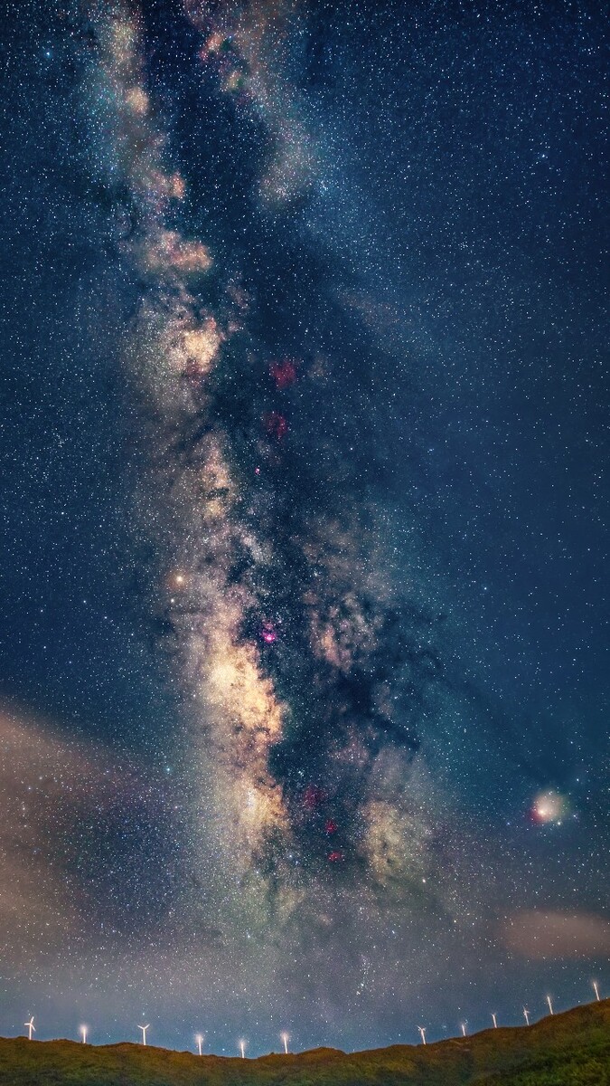 大理的星空银河天蝎座