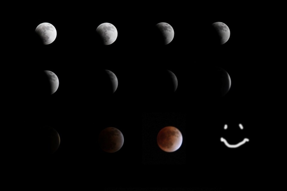 月亮的脸偷偷地在改变