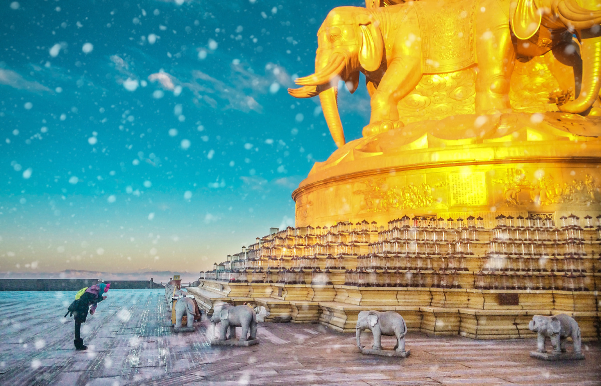 峨眉金顶佛简笔画_简笔画_荷花简笔画_简笔画人物_视安网