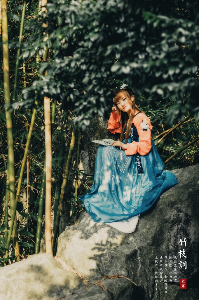 竹枝词-情绪,佳,手绘,黑白,深圳-若寒Roc人像建筑漫画图片