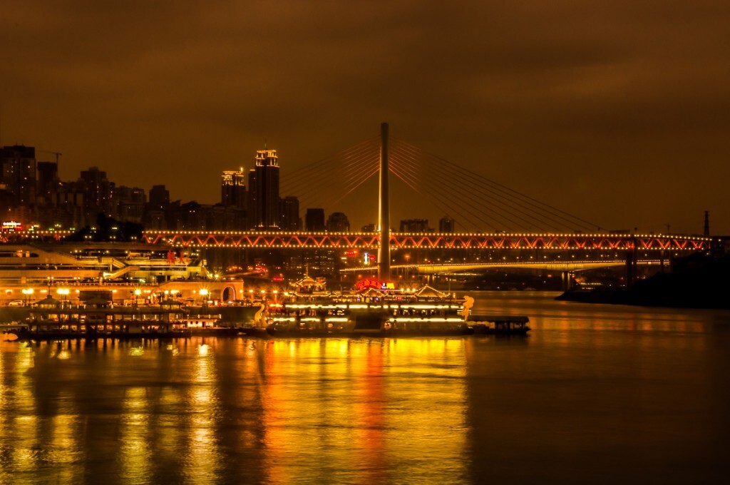重庆朝天门夜景