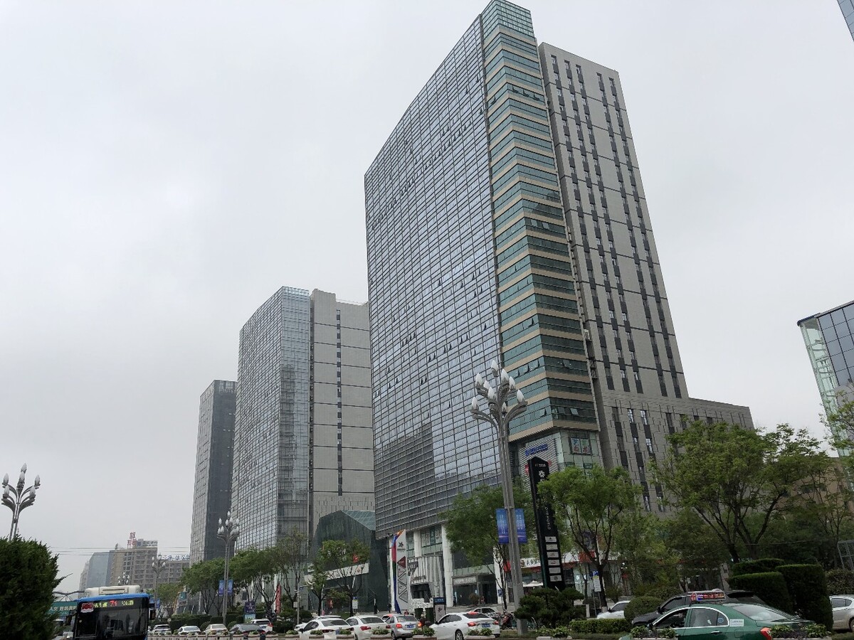 陕西省宝鸡市渭滨区城市风光,高楼大厦