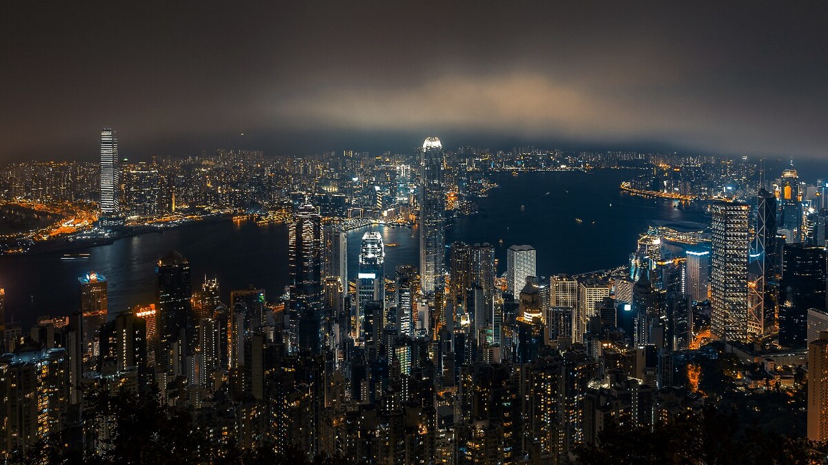 太平山上的hongkong夜景