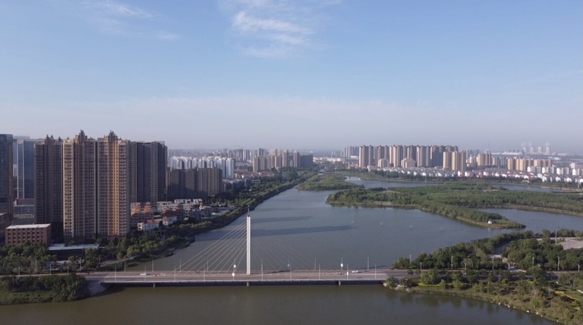 航拍滨州中海公园