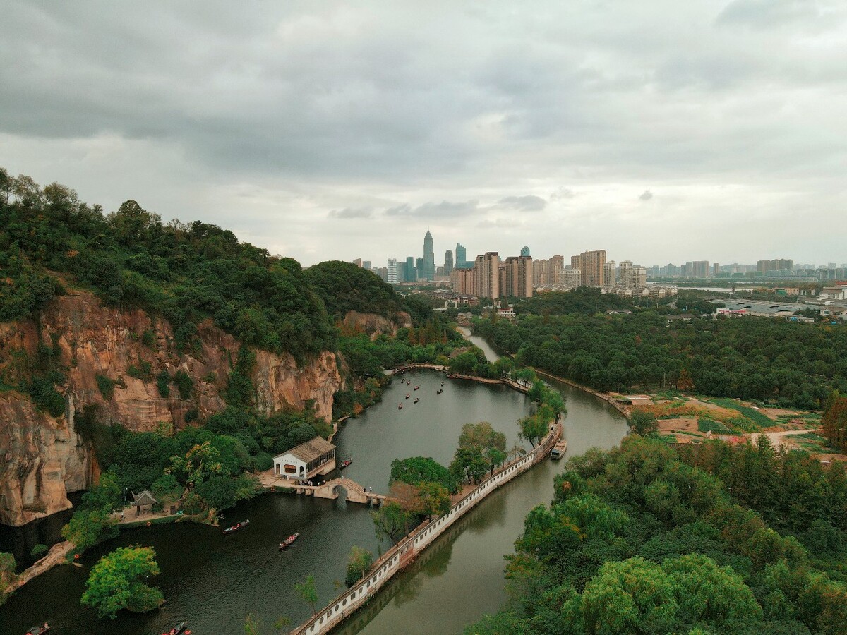 绍兴东湖航拍