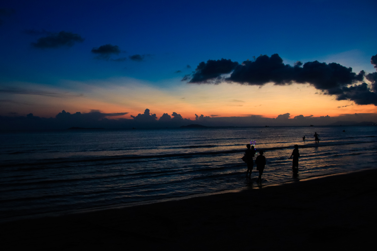 三亚湾的夕阳
