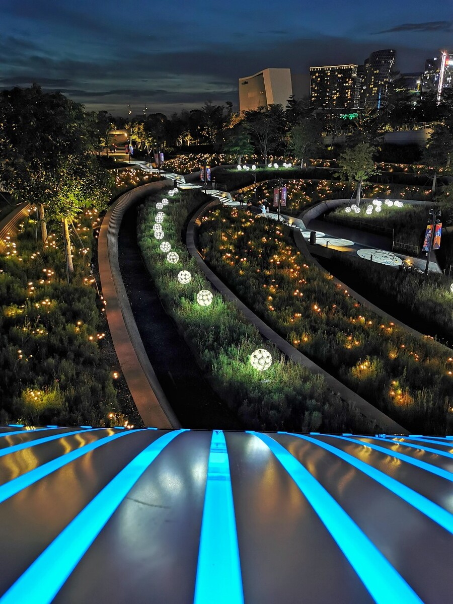 夜景深圳宝安欢乐港湾