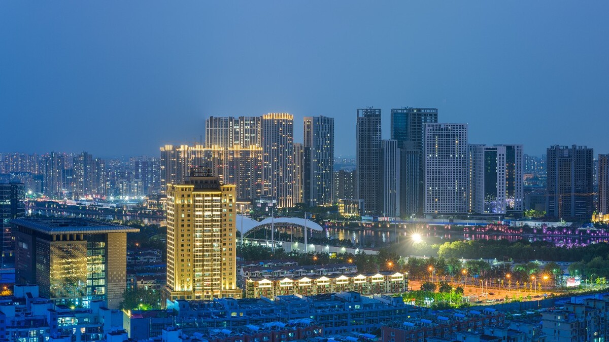 通州夜景,城市副中心夜景,北运河夜景