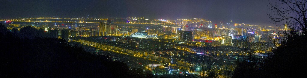 丽水夜景全景图