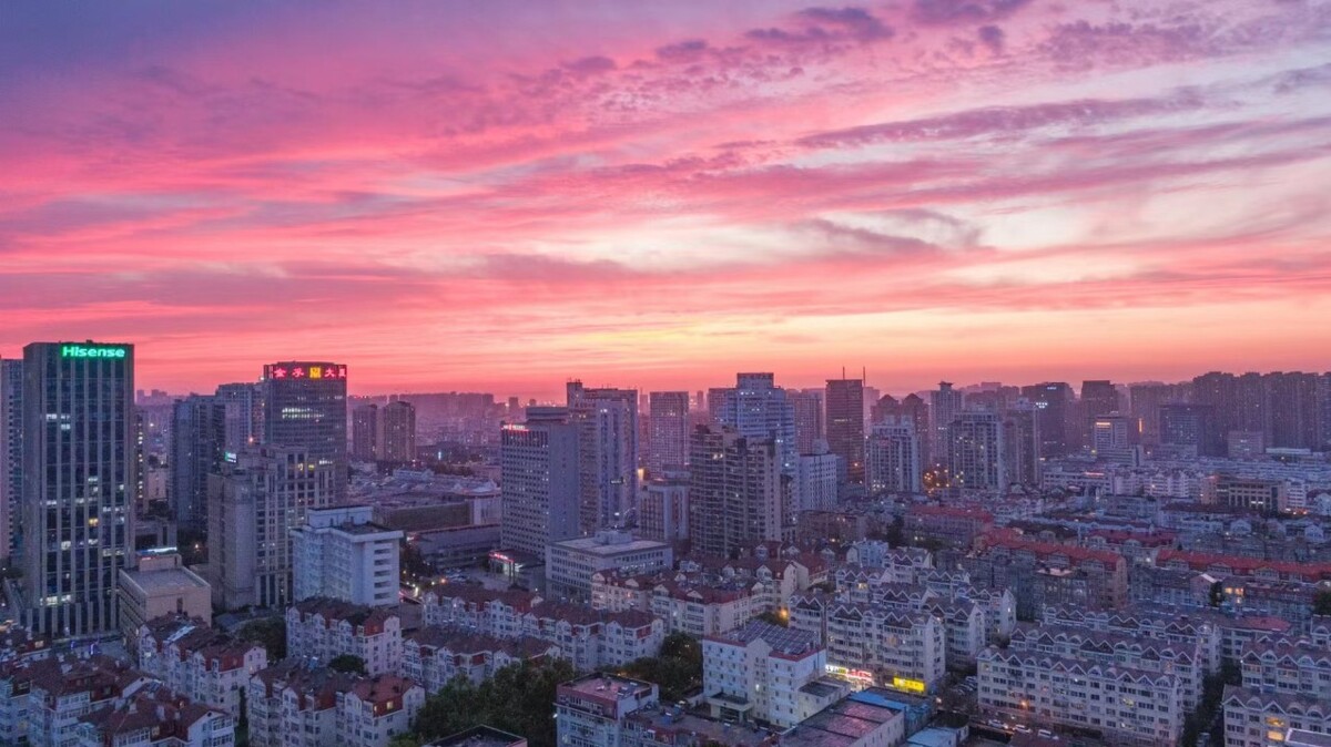 城市风光无限好只是近黄昏