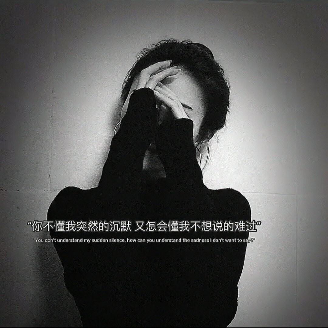 你不懂我突然的沉默有怎会懂我不想说的难过