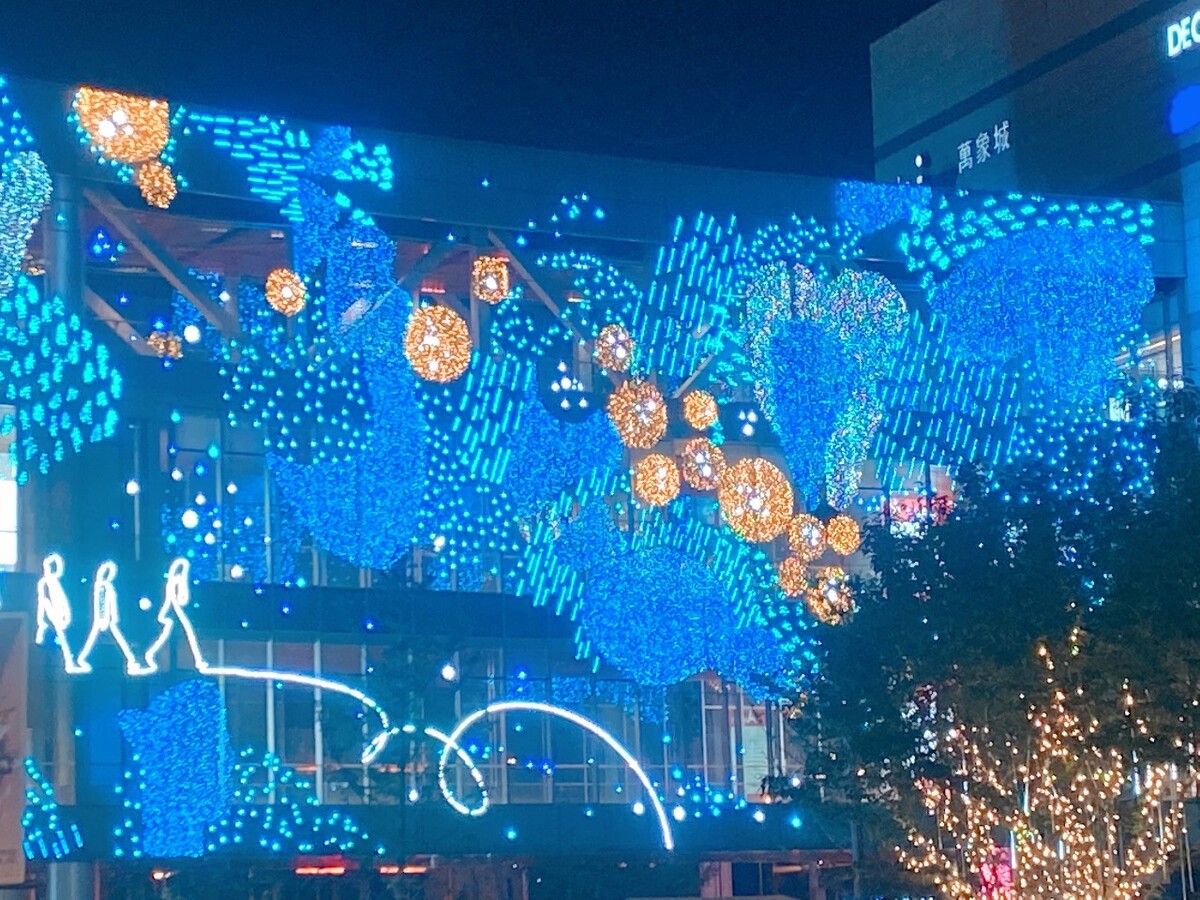成都万象城的夜景