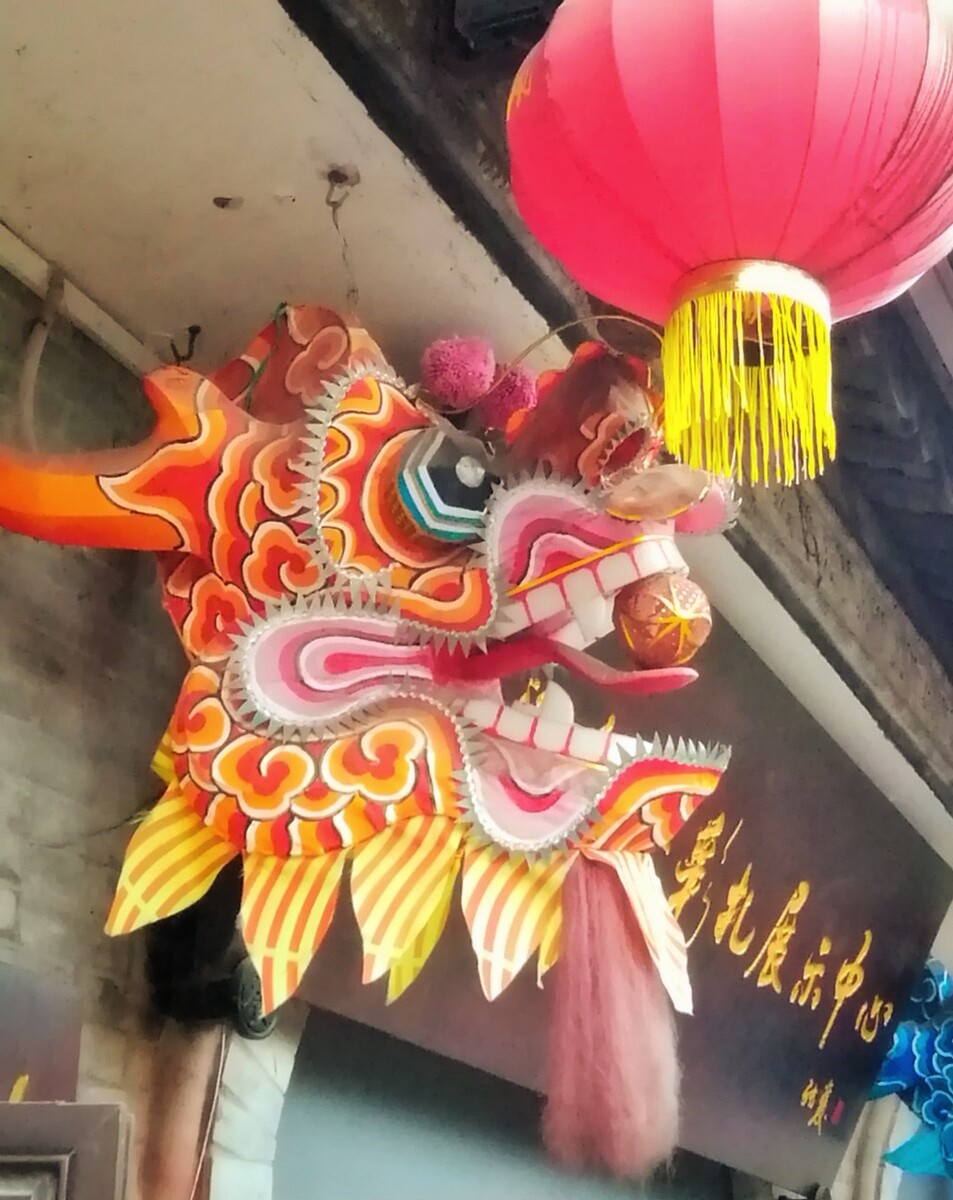 铜梁龙头摄于重庆安居古城