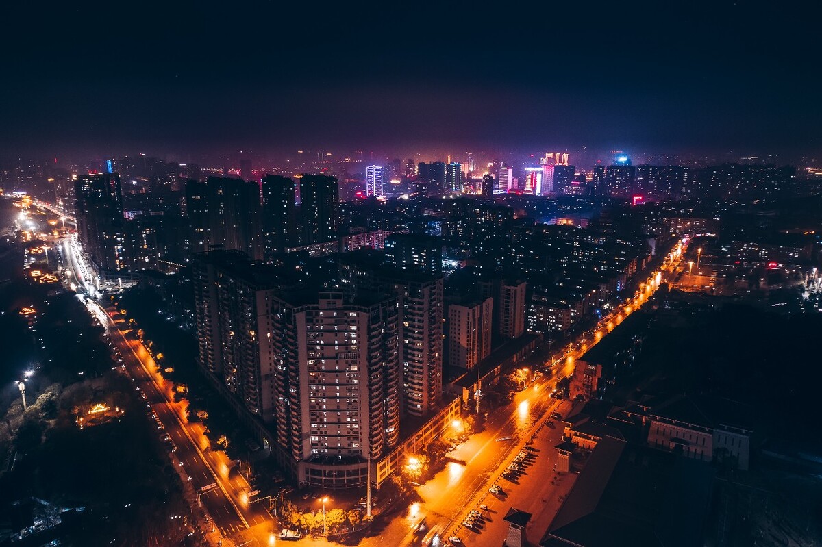 鄂州鄂城夜景