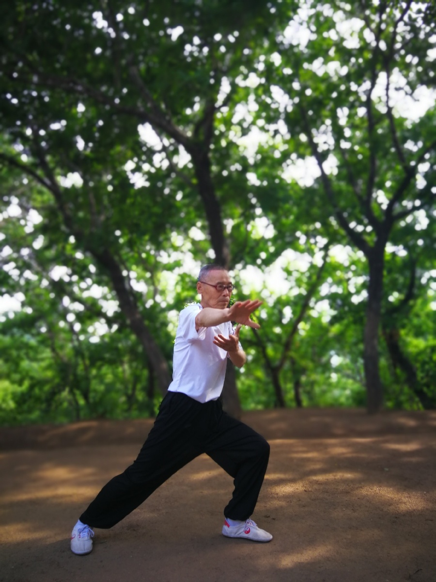 75岁的老人在练功?????