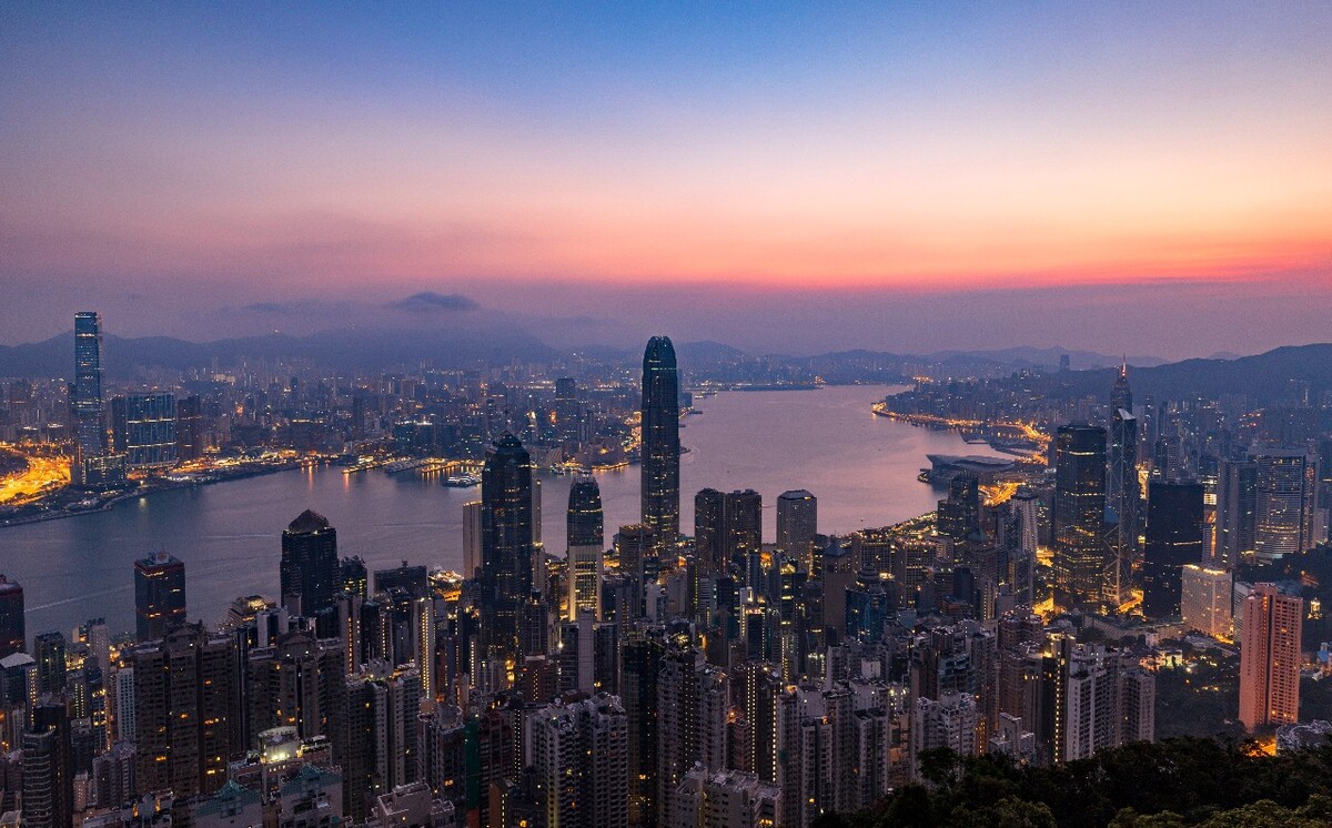 第一次香港拍日出太平山上