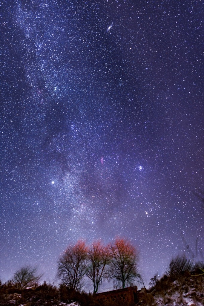 冬季灿烂星空