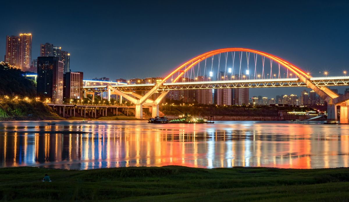 菜园坝大桥图片