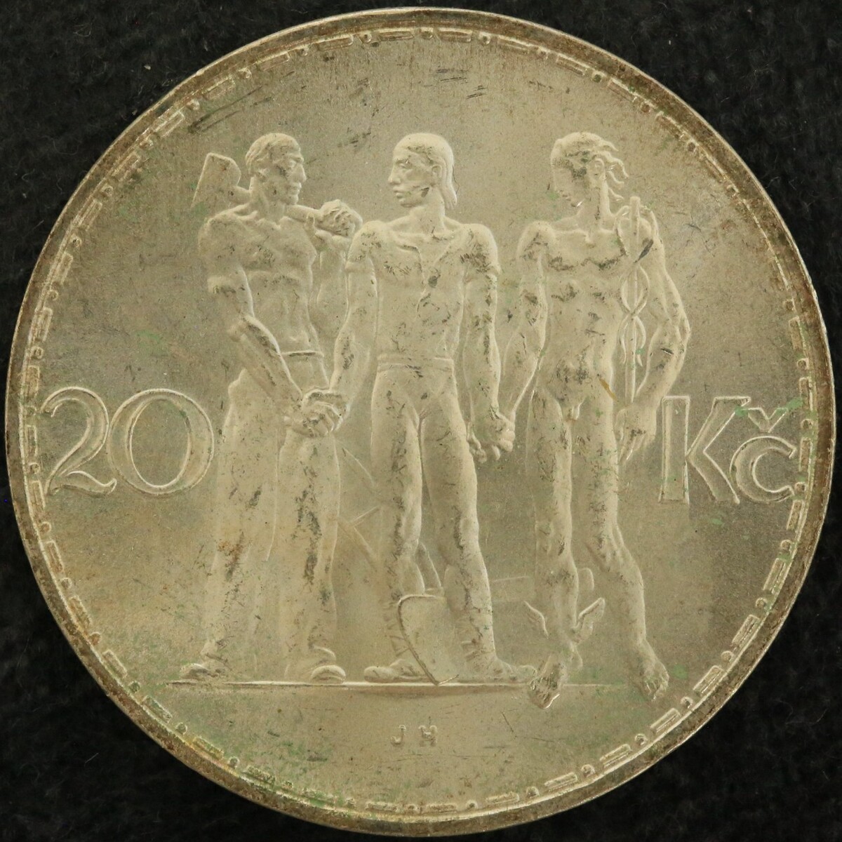 捷克斯洛伐克1933年20克朗银币
