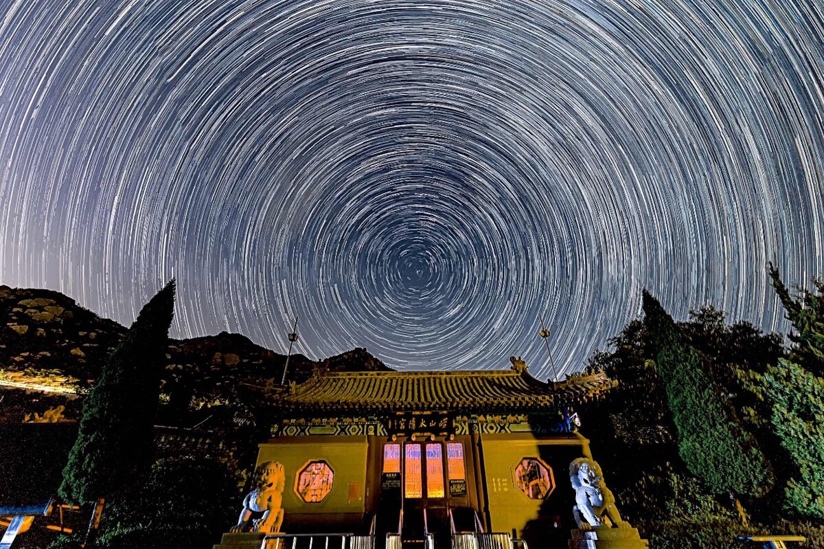 道教圣地崂山太清宫星空