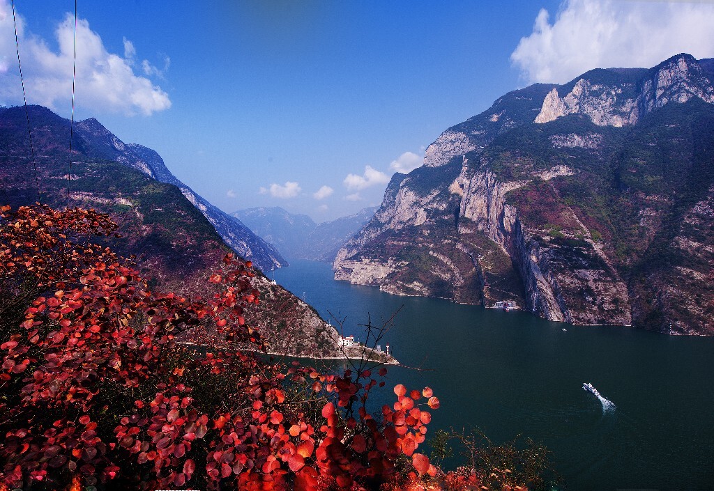 三峡红叶图片