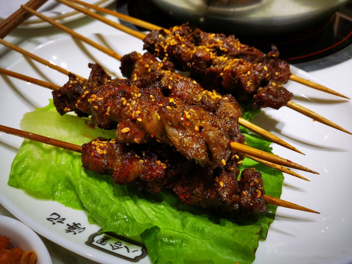 烤牛肉串,好吃