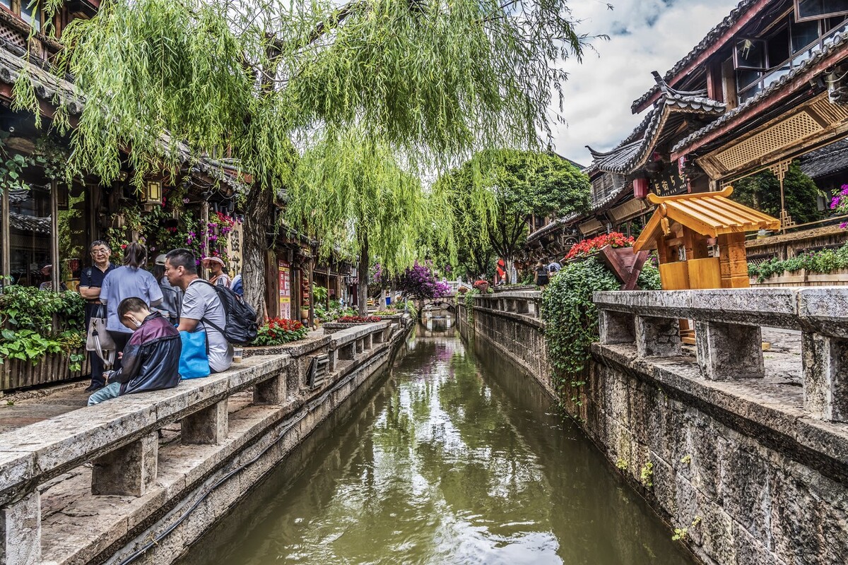 丽江古城小桥流水