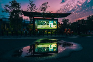水洼中的公益广告