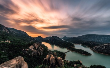 我家后山的日出