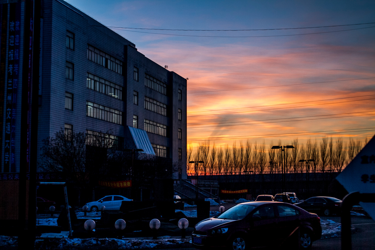 鲁美附中的日落 - 风光, 佳能 - 周景钰