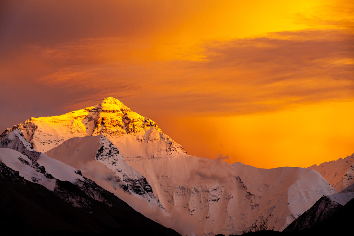珠峰日落