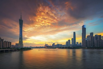 珠江晚霞