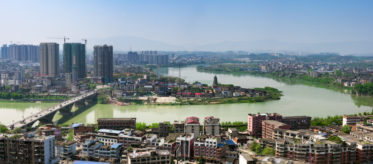 邵阳资江北塔全景