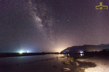 夏夜晚風 銀河在天空