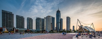 烟台海滨高层建筑群