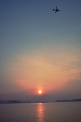 夕阳飞渡