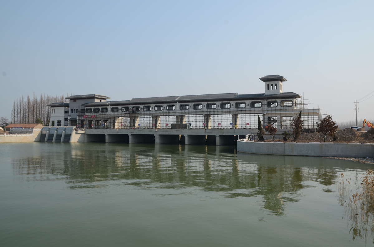 初见效果的皂河闸