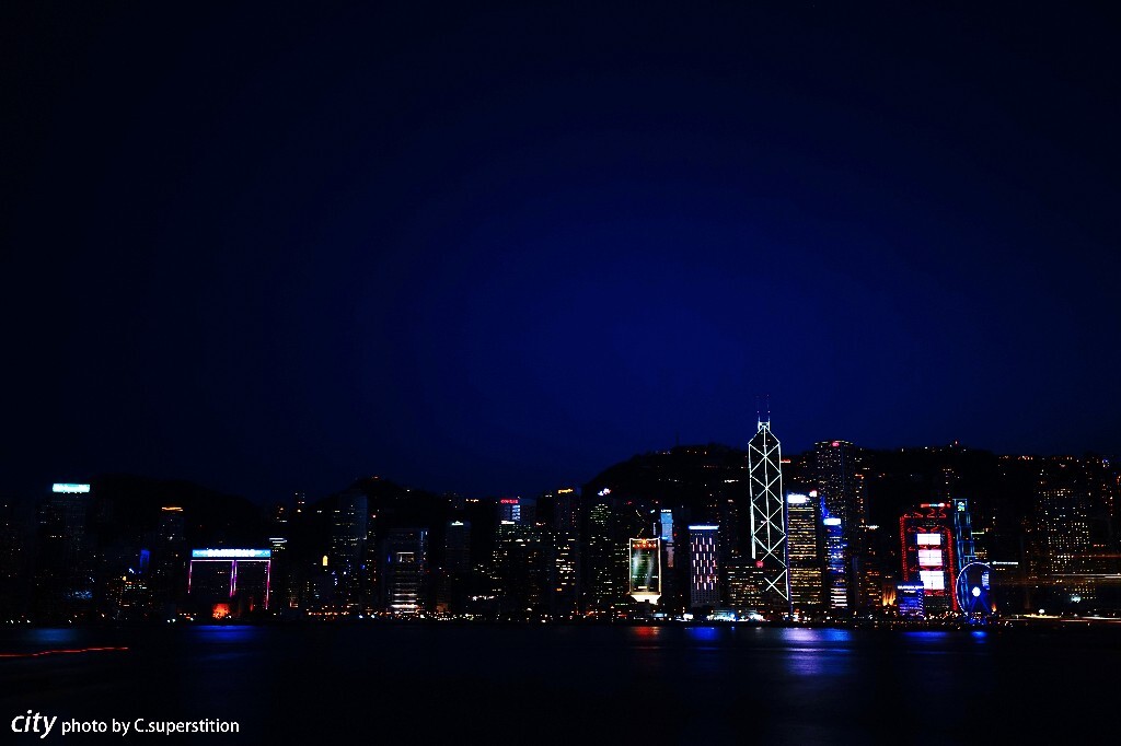 香港维多利亚的夜晚