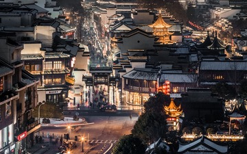 夫子庙_雪夜