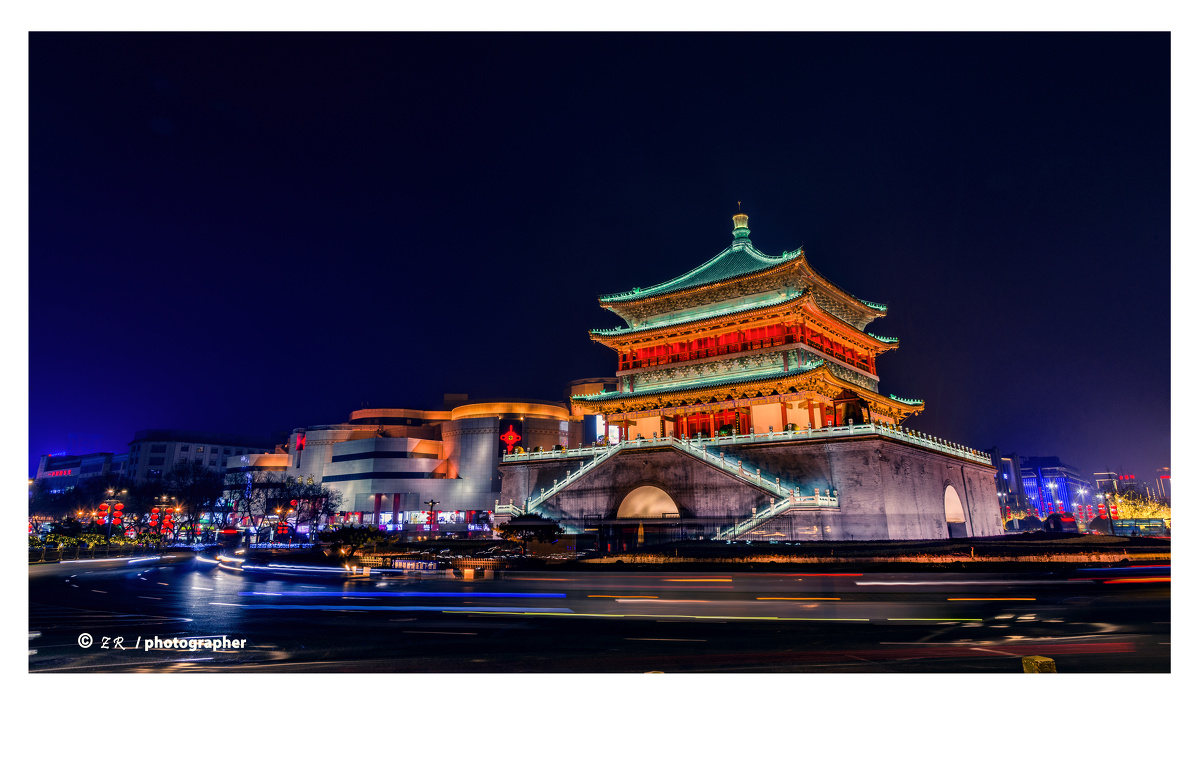 中国16朝古都,西安古城!城墙永宁门外景/西安钟楼