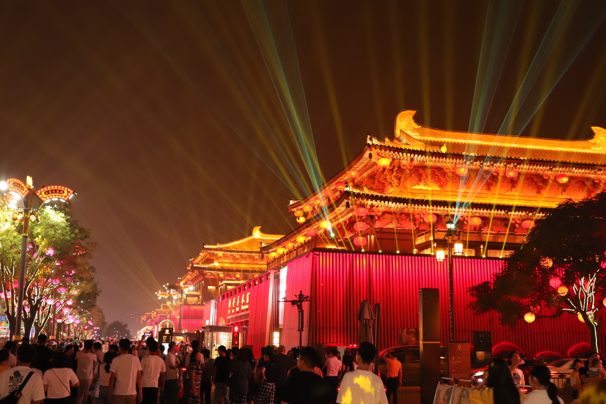 梦回大唐盛世重现打卡网红地大唐不夜城很震撼来西安一定要来感受一下