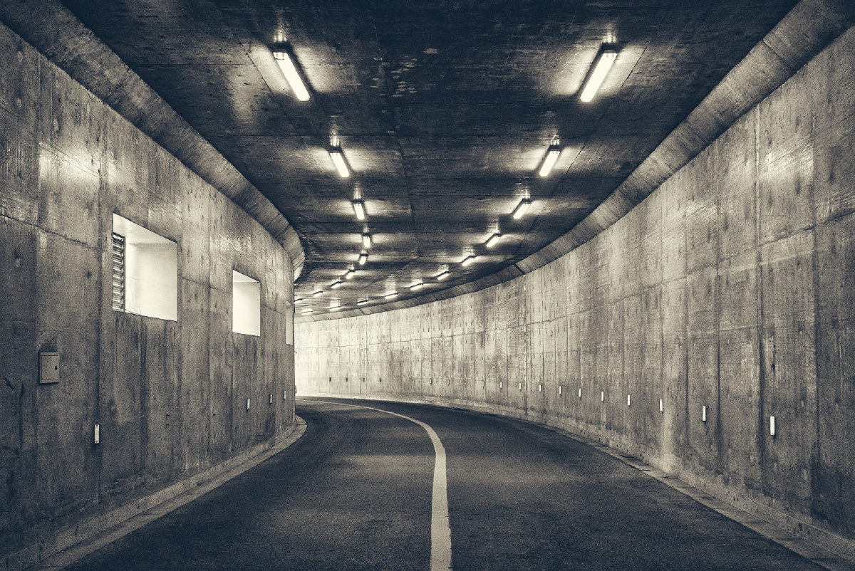 南艺校园里的一条隧道