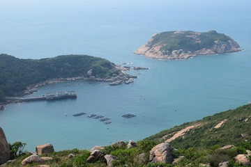 DSC_0071 下望墨洲與蒲台島之間的墨洲門水道