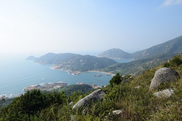 DSC_0025 上山途中眺望兩灣兩山岬，左起石排灣、圓角、深灣和大角