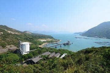 DSC_0085 半山觀景亭俯瞰索罟灣及鹿洲石礦場遺址