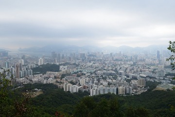 DSC_0048 前往筆架山途中俯瞰九龍半島