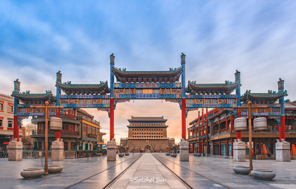 正阳门朝霞