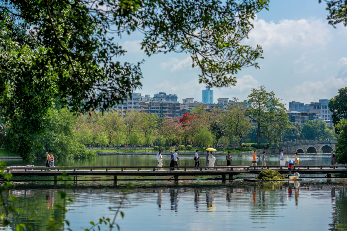 周末游公园之东山湖