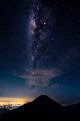 伊真火山星空