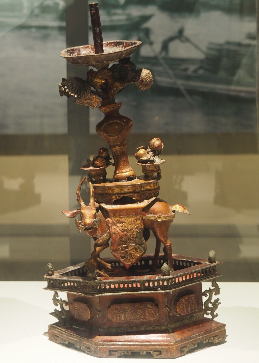 [清-民国] 汕头老字号锡制祭器·烛台 汕头市博物馆藏